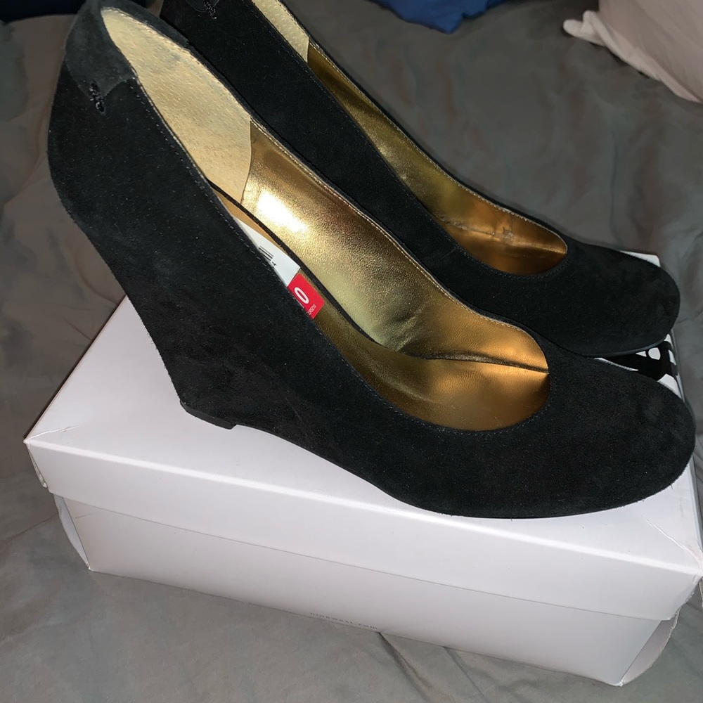 Nine West Black Platforms